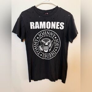 Hot Topic Black Ramones Graphic Tee